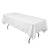 White 60 x 126 inches Rectangular Seamless Tablecloth for Wedding Restaurant Banquet Party