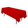 Red 60 x 126 inches Rectangular Seamless Tablecloth for Wedding Restaurant Banquet Party