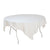 White 70 x 70 inches Square Seamless Tablecloth for Wedding Restaurant Banquet Party