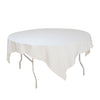 White 54 x 54 inches Square Seamless Tablecloth for Wedding Restaurant Banquet Party