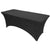 Black 8 ft Spandex Fitted Stretch Tablecloth Rectangular Table Cover Wedding Banquet Party