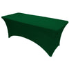 Hunter Green 4 ft x 2.5 ft Spandex Fitted Stretch Tablecloth Rectangular Table Cover Wedding Banquet Party