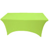 Lime 8 ft Spandex Fitted Stretch Tablecloth Rectangular Table Cover Wedding Banquet Party