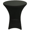 Black 36 x 43 inches Cocktail Spandex Fitted Stretch Tablecloth Table Cover Wedding Event Party