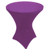 Purple 28 x 43 inches Cocktail Spandex Fitted Stretch Tablecloth Table Cover Wedding Event Party