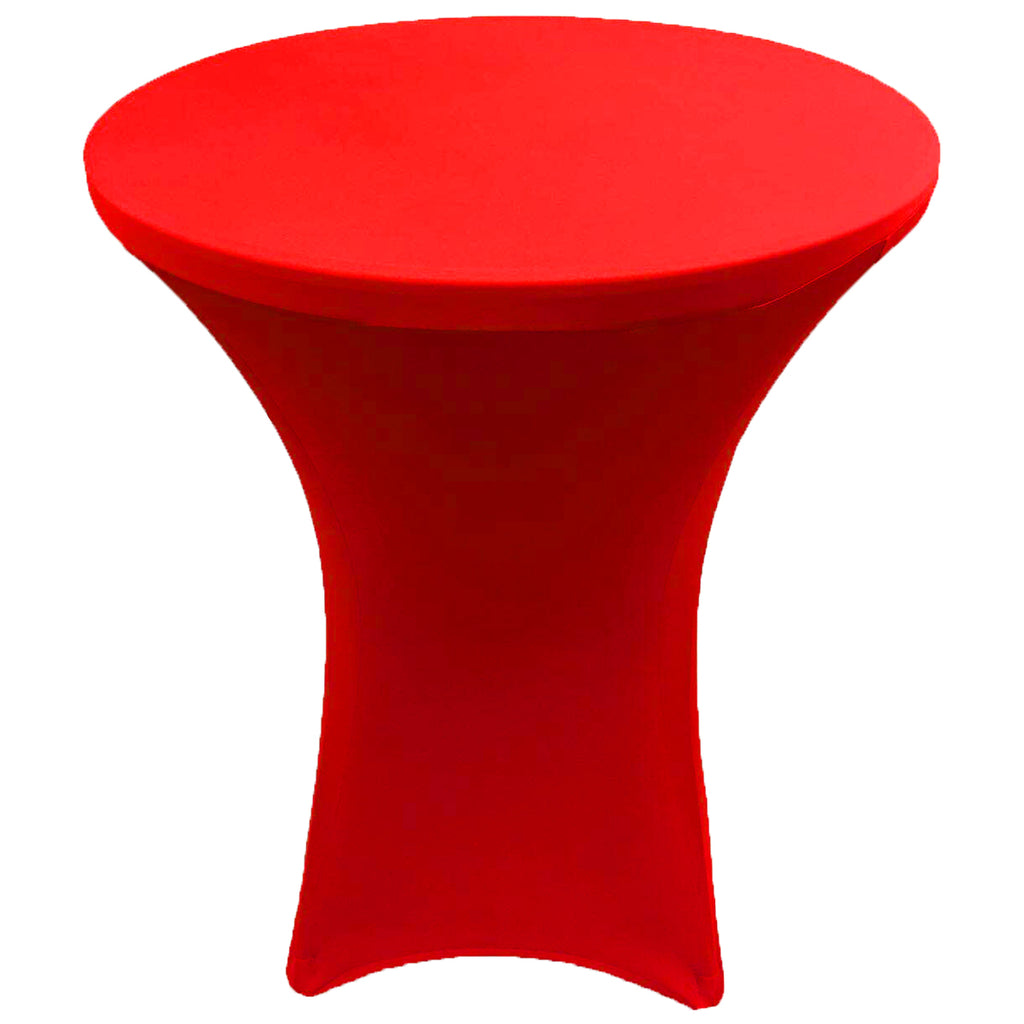 Red 28 x 43 inches Cocktail Spandex Fitted Stretch Tablecloth Table Cover Wedding Event Party