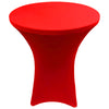 Red 24 x 43 inches Cocktail Spandex Fitted Stretch Tablecloth Table Cover Wedding Event Party