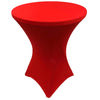 Red 32 x 43 inches Cocktail Spandex Fitted Stretch Tablecloth Table Cover Wedding Event Party