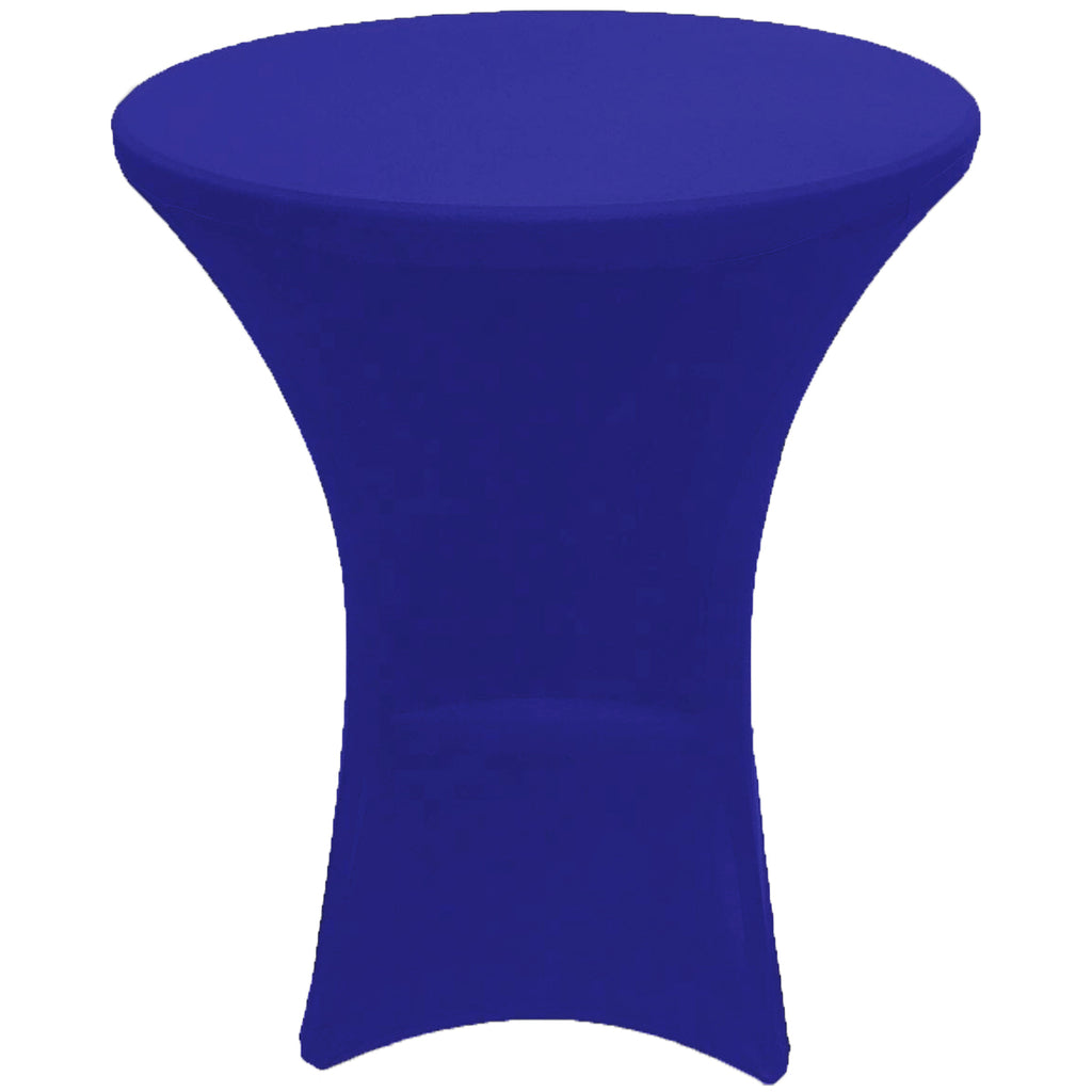 Royal Blue 32 x 43 inches Cocktail Spandex Fitted Stretch Tablecloth Table Cover Wedding Event Party