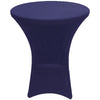 Navy Blue 28 x 43 inches Cocktail Spandex Fitted Stretch Tablecloth Table Cover Wedding Event Party