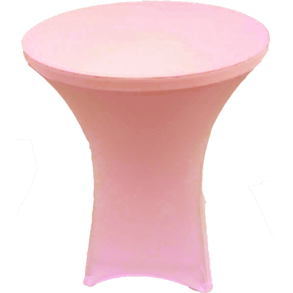 Pink 32 x 43 inches Cocktail Spandex Fitted Stretch Tablecloth Table Cover Wedding Event Party