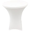 White 36 x 43 inches Cocktail Spandex Fitted Stretch Tablecloth Table Cover Wedding Event Party