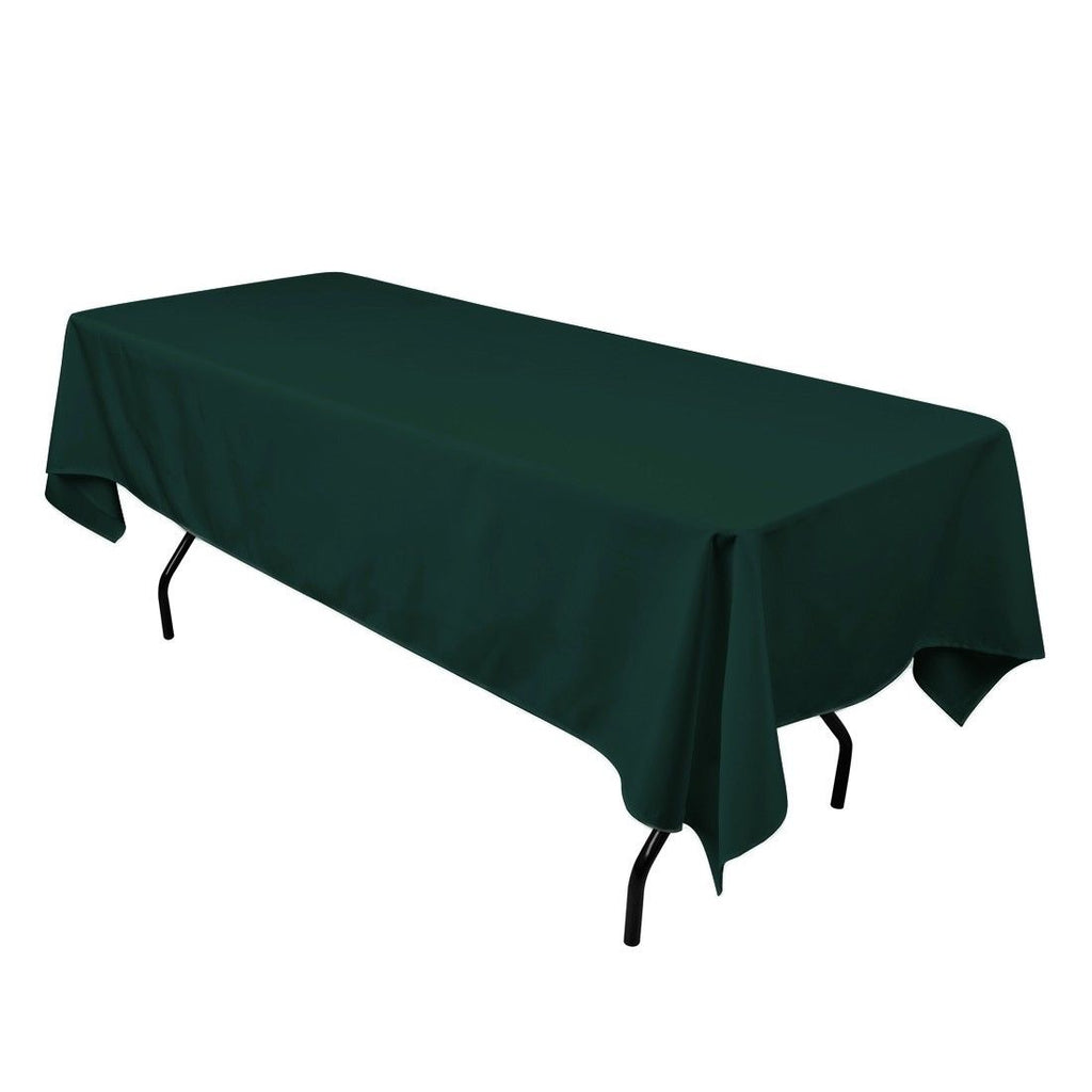 Hunter Green 60 x 102 inches Rectangular Seamless Tablecloth for Wedding Restaurant Banquet Party