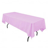 Lavender 60 x 126 inches Rectangular Seamless Tablecloth for Wedding Restaurant Banquet Party