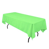 Mint 60 x 126 inches Rectangular Seamless Tablecloth for Wedding Restaurant Banquet Party