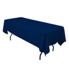 Navy Blue 60 x 126 inches Rectangular Seamless Tablecloth for Wedding Restaurant Banquet Party