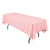 Pink 60 x 126 inches Rectangular Seamless Tablecloth for Wedding Restaurant Banquet Party