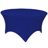 Royal Blue 6 ft Round Spandex Tablecloth Fitted Stretch Table Cover Wedding Banquet Party