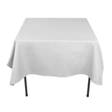 White 70 x 70 inches Square Seamless Tablecloth for Wedding Restaurant Banquet Party