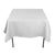 White 70 x 70 inches Square Seamless Tablecloth for Wedding Restaurant Banquet Party