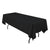 Black 60 x 126 inches Rectangular Seamless Tablecloth for Wedding Restaurant Banquet Party