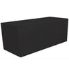 Black 6 ft Fitted Polyester Tablecloth Rectangular Table Cover Wedding Banquet Party