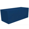 Navy Blue 8 ft Fitted Polyester Tablecloth Rectangular Table Cover Wedding Banquet Party