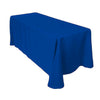 Royal Blue 90 x 132 inches Rectangular Seamless Tablecloth for Wedding Restaurant Banquet Party